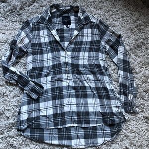 AEO Plaid Popover Shirt